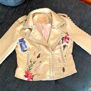 Blank NYC faux leather moto jacket